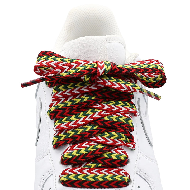 Dark Multi Zig-Zag Shoelaces