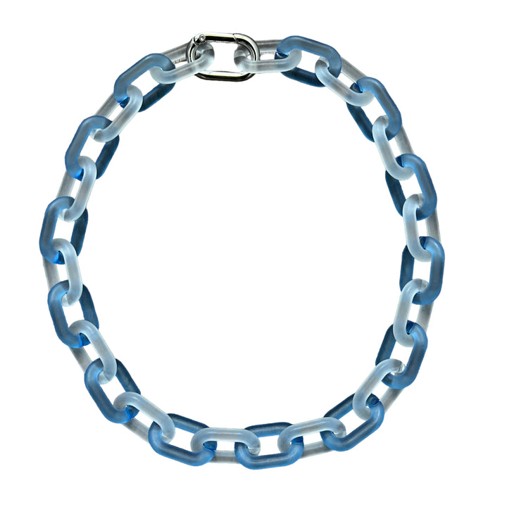 Blue X-Ray Link Necklace