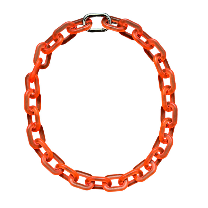 Orange X-Ray Link Necklace